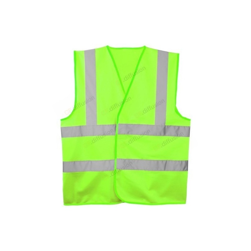 Gilet Haute visibilité Coverguard MO70262 Vert fluo. Vu de face