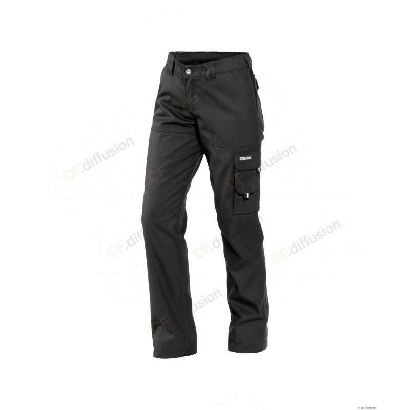 Pantalon femme Dassy BOSTON Noir. Vu de face