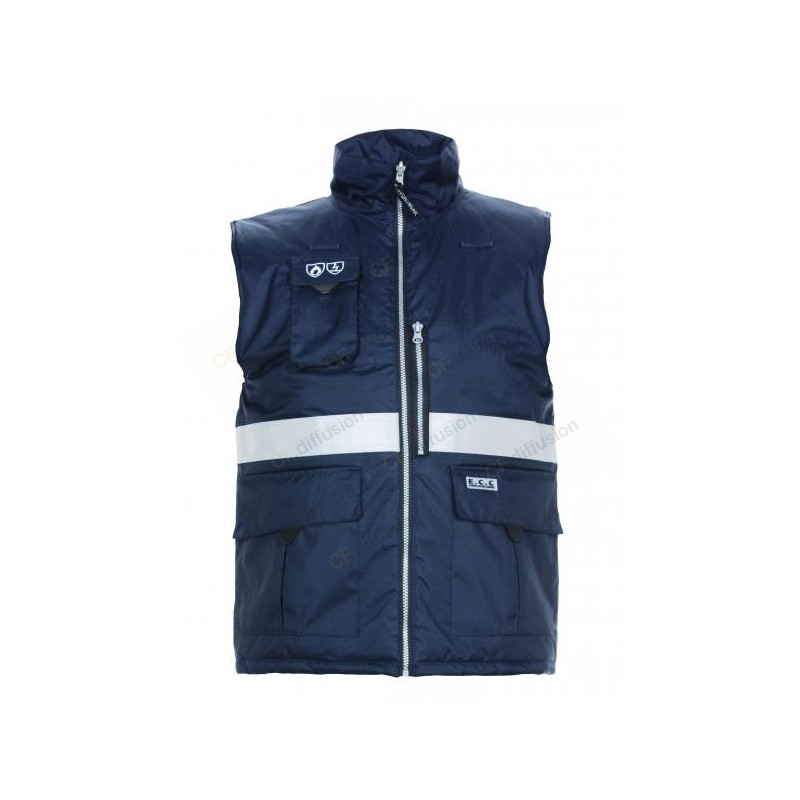 Gilet/Bodywarmer ignifugé et antistatique ATEX Marine EN14116 - EN1149-5