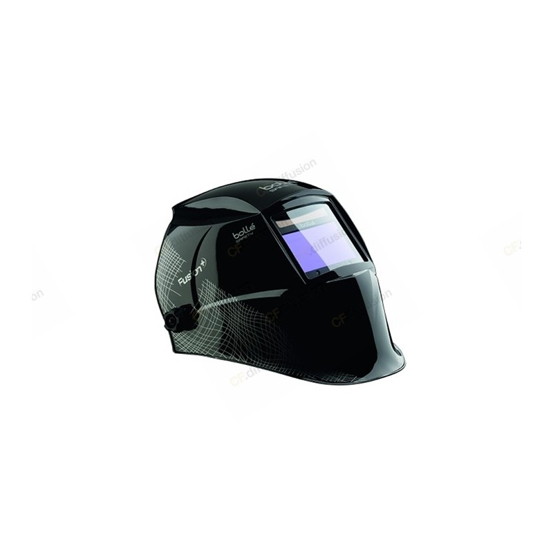 Masque soudage électro-optique BOLLE SAFETY FUSION+ Noir. Vu de profil