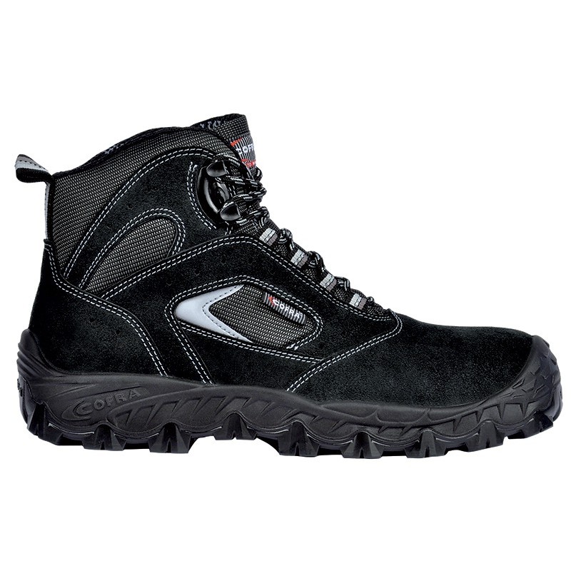 Chaussures de sécurité hautes S1P SRC Cofra EGEO Noir. Vu de profil