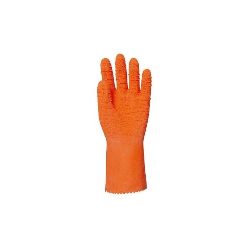 Gants Manutention lourde latex crêpé coloris Orange    
