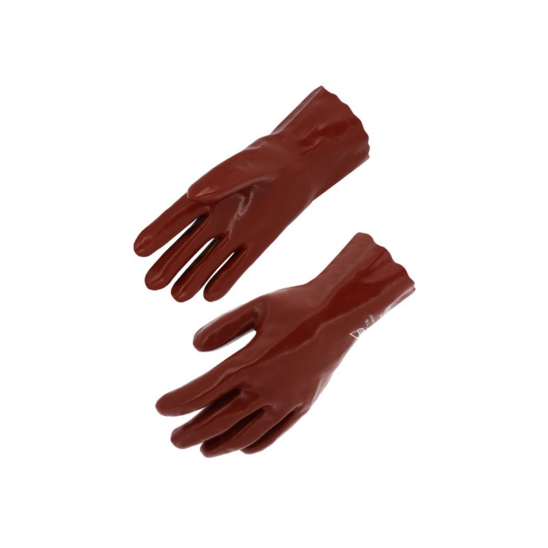 Gants de protection en PVC Long.27 cm COVERGUARD - MO3520 Rouge
