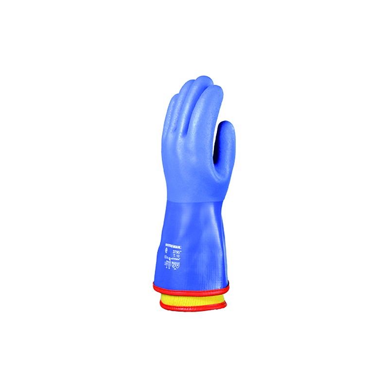 Gants anti-froid + doublure amovible Bleu long. 35 cm