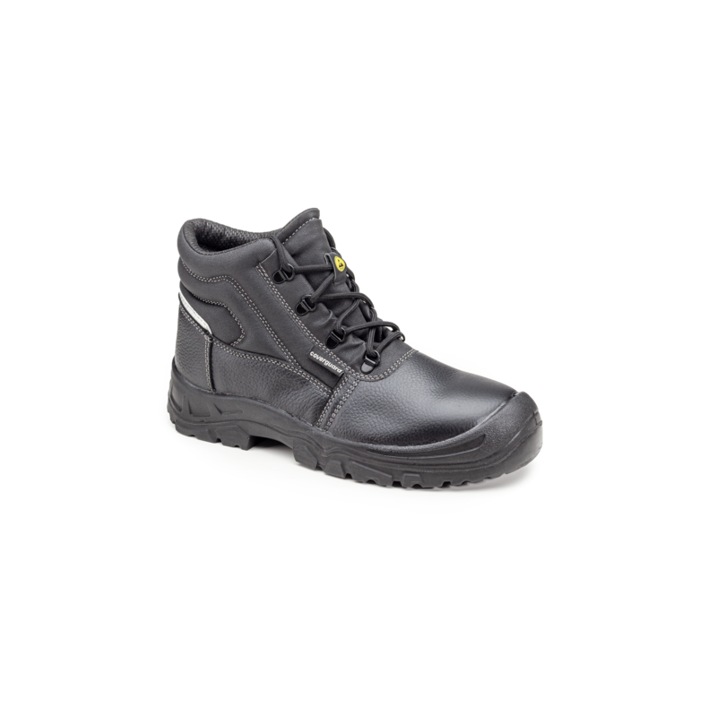 Chaussure de sécurité haute S3 SRC ESD COVERGUARD AZURITE II Noir. Vu de face