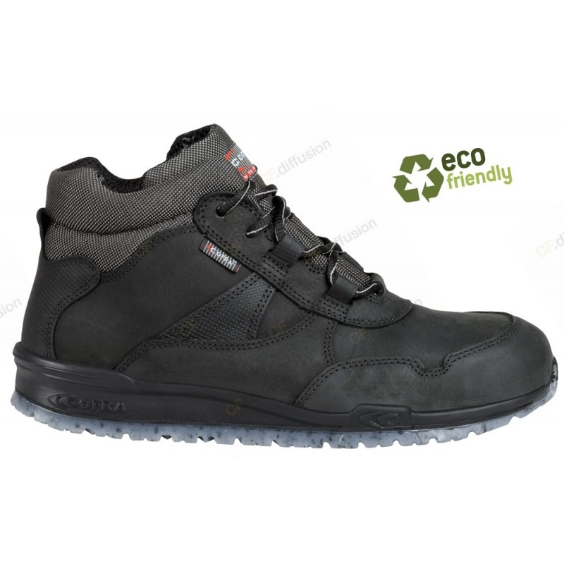 Chaussures de sécurité hautes S3 SRC Cofra READY Noir. Vu de face