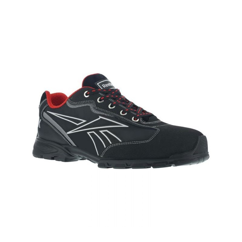 Baskets de travail basses en cuir S3 SRC - Reebok - AUDACIOUS Noir