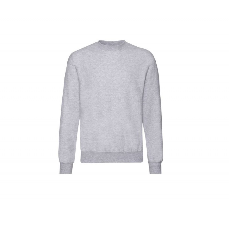 Sweat-shirt col rond Fruit Of The Loom Gris. Vu de face