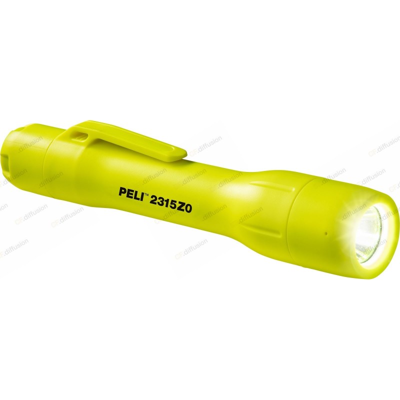 Lampe torche Atex MMF PROTECTION ET SECURITE Peli 2315Z0 Jaune fluo. Vu de face