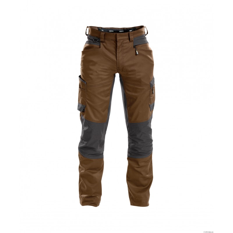 Pantalon Dassy HELIX coloris Brun argile / Gris anthracite