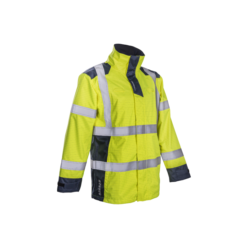 Parka de pluie ATEX Coverguard NOTT  multirisques Jaune/Marine