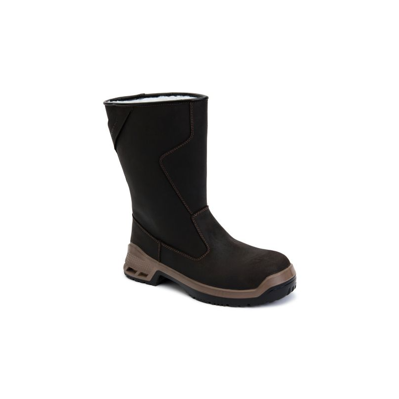Bottes de sécurité en cuir fourrées  S3 CI SRC Honeywell - BACOU SILVEX Noir