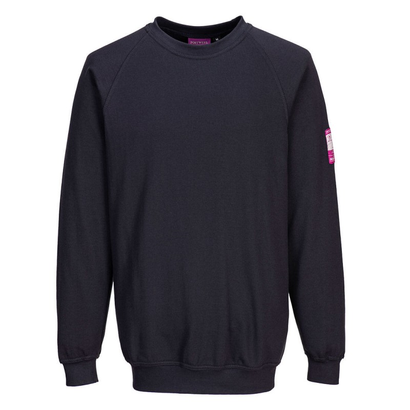 Sweatshirt anti-feu et antistatique Portwest FR12 Marine