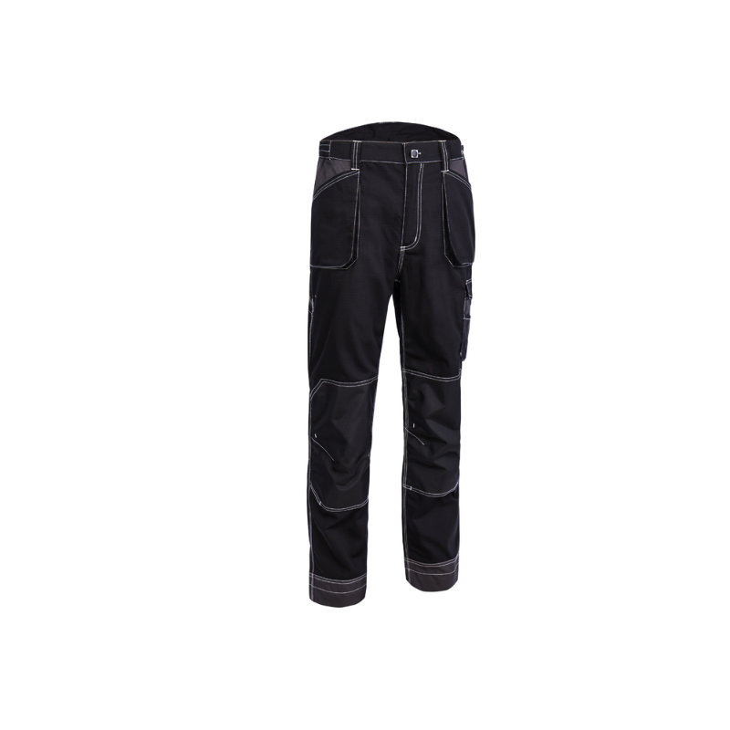 Pantalon de travail Coverguard 5ORP010 Noir. Vu de face