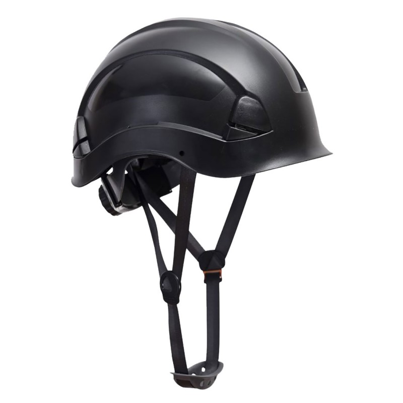 Casque de sécurité monteur avec jugulaire 4 points Portwest ENDURANCE Noir EN397 - EN50365
