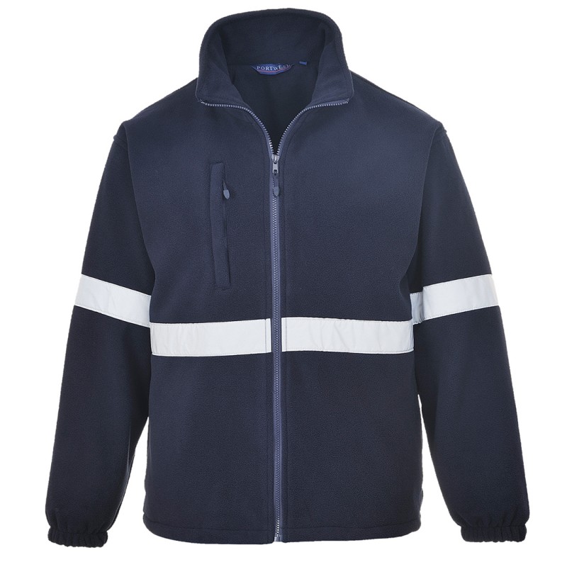 Blouson polaire Portwest F433 Spécial froid Marine. Vu de face