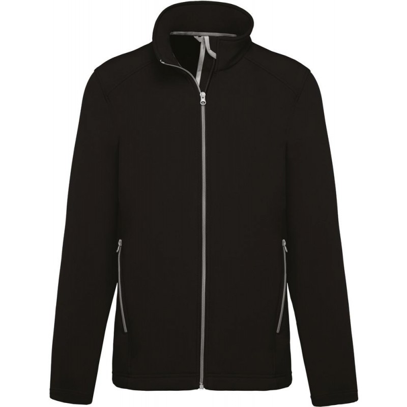 Veste Softshell TOP TEX K424 Noir. Vu de face