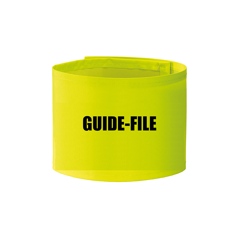Brassard haute visibilité spécial GUIDE-FILE Jaune fluo