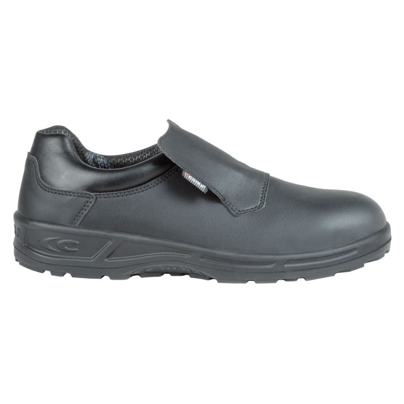 Mocassin de sécurité SRC S1 COFRA NERONE Blanc. Vu de côté