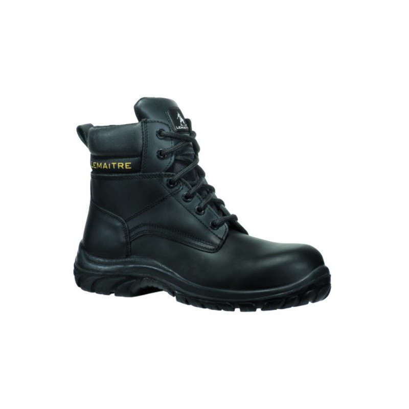 Chaussure de sécurité haute S3 SRC 0% métal - LEMAITRE - APOLON Noir. Vu de profil
