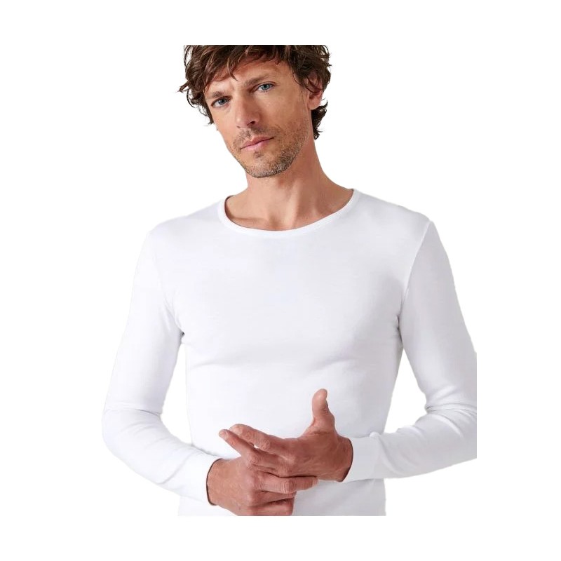 THERMOLACTYL "DAMART PRO " Homme  manches longues coloris Blanc. Vu de face