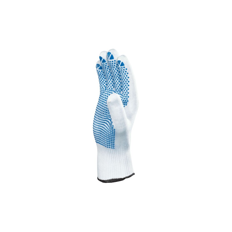 Gants mécaniques avec picots DELTA PLUS - PM160 Blanc. Vu de profil