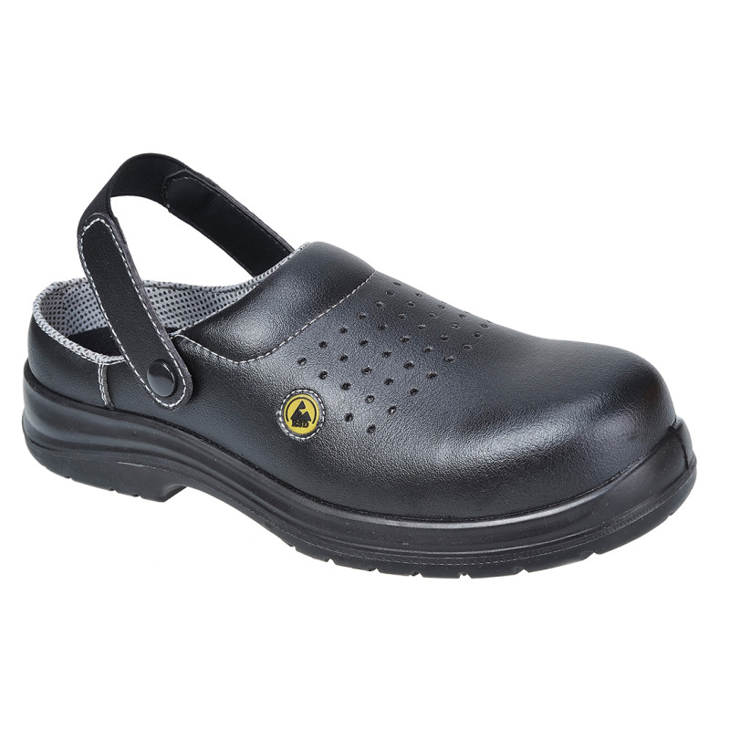 Sabot de sécurité ventilé avec embout composite ESD SRC PORTWEST - FC03 Noir