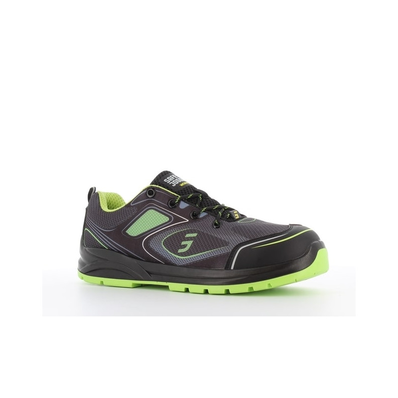 Basket de sécurité S1P SRC ESD - Safety Jogger - CADOR Noir/Vert