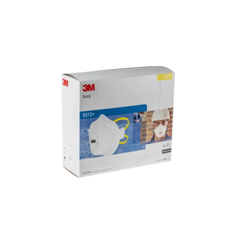 Masque anti-poussières avec soupape RS GROUPE - 3M FFP1 aura+