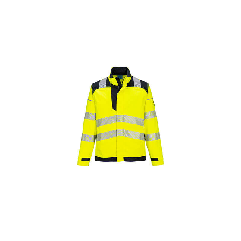 Veste de travail ATEX haute visibilité PORTWEST FR714 Jaune fluo/noir
