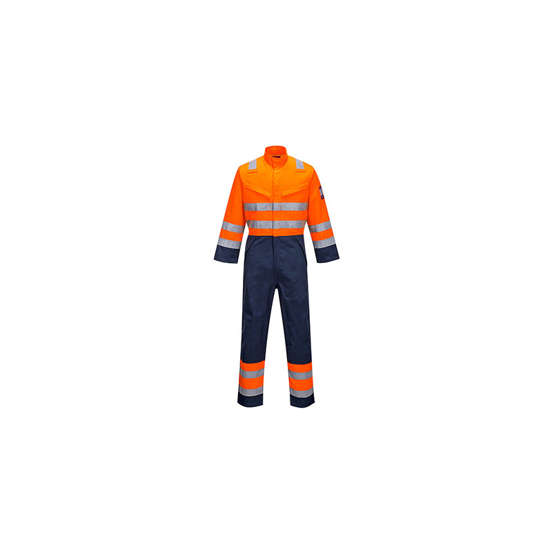 Combinaison Atex et haute visibilité PORTWEST MV29 Orange fluo/marine