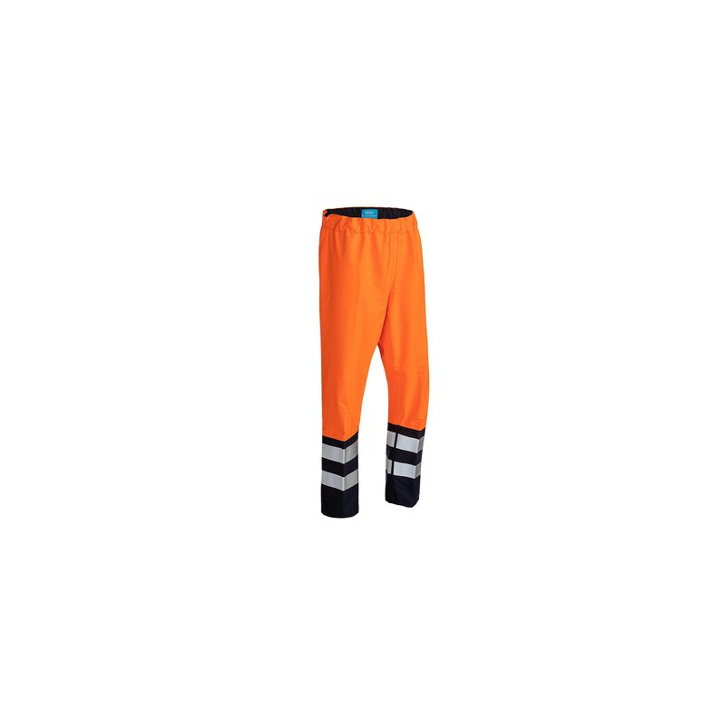 Pantalon de pluie haute visibilité et Atex SIOEN - HOVI Orange fluo/marine