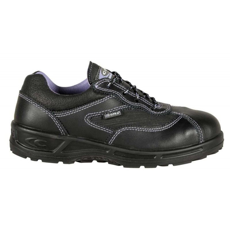 Chaussures de sécurité femme S3 SRC COFRA SOPHIE Noir. Vu de profil
