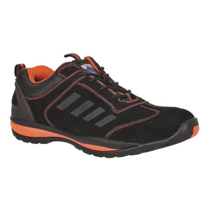 Basket de sécurité S1P Trainer Lusum Portwest noir/orange