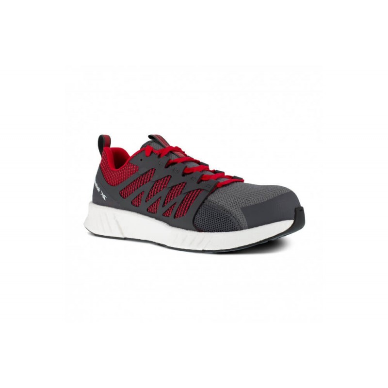 Basket de sécurité légère et respirante  S1P ESD SRC - Reebok - FUSION Gris/Rouge
