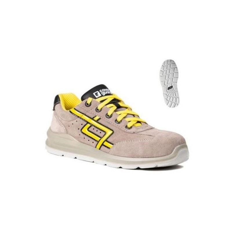 Basket de sécurité S1P SRC FO Coverguard GALENA Beige. Vu de profil