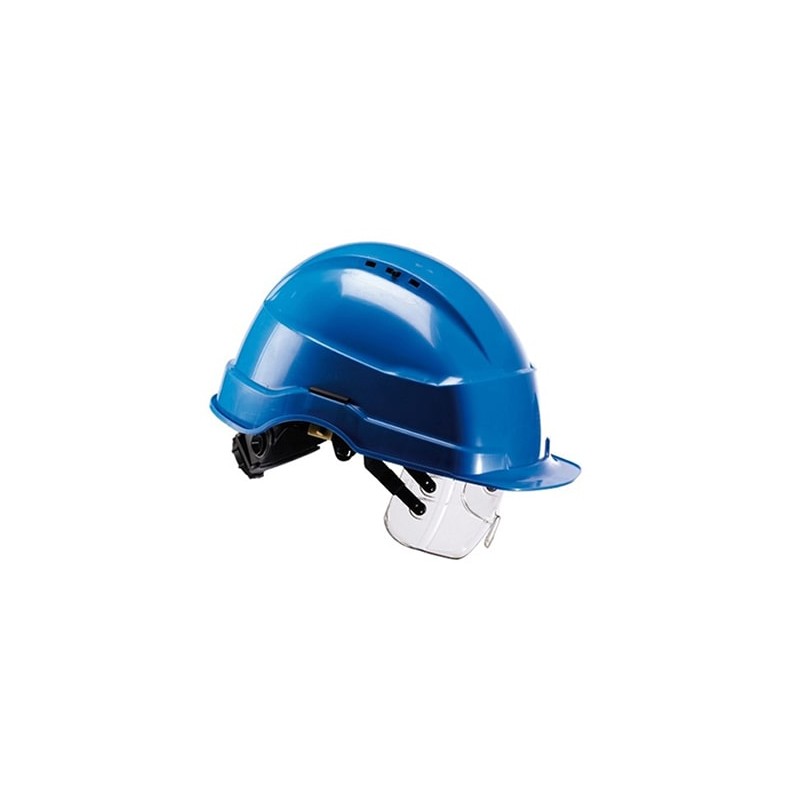 Casque IRIS2 + Lunette/masque intégrée sous visière AUBOUEIX Bleu