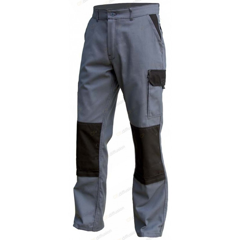 Pantalon sans partie métallique PBV 01TYCGN2 Gris / Noir. Vu de face