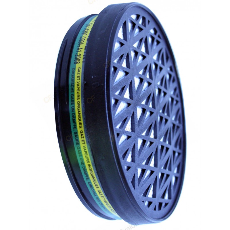 Filtre en caoutchouc pour masque complet SINGER SAFETY - 760ABEK1 Bleu