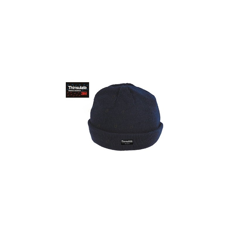 Bonnet pour contre le froid IMBRETEX RC033 Marine. Vu de face