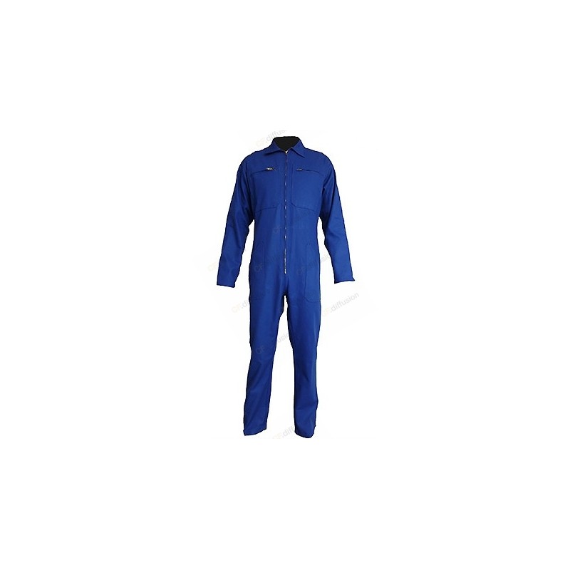 Combinaison de travail PBV 05A560 Bleu bugatti. Vu de face