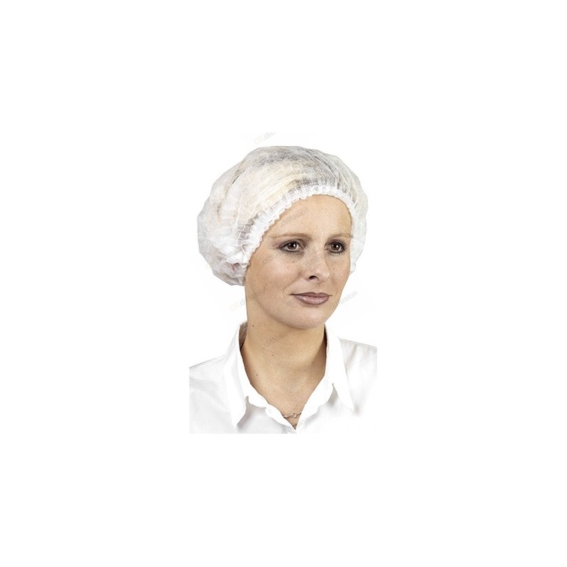 Charlotte jetable élastique PBV CHA-WSE Blanc. Vu de profil