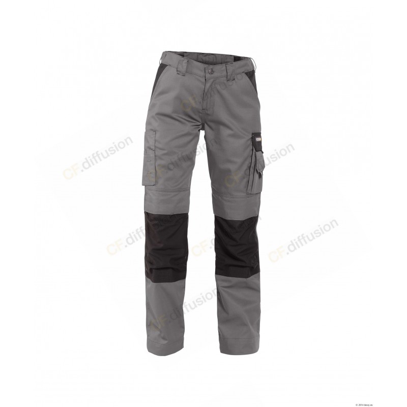 Pantalon femme Dassy BOSTON Gris / Noir. Vu de face