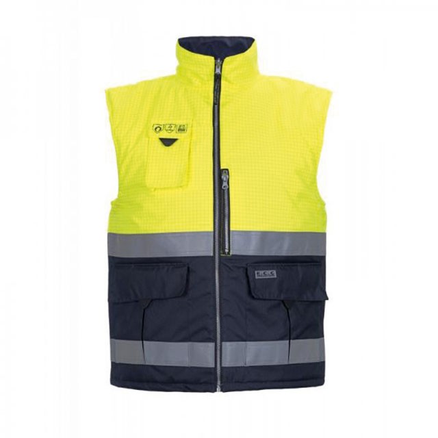 Gilet de sécurité EN 20471 Class.2 EN 14116 EN 1149-5 Jaune